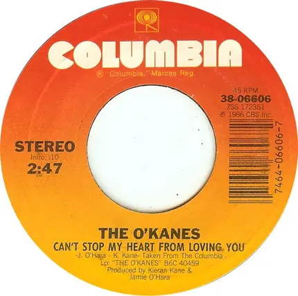 The O'Kanes - Can't Stop My Heart From Loving You / Bluegrass Blues