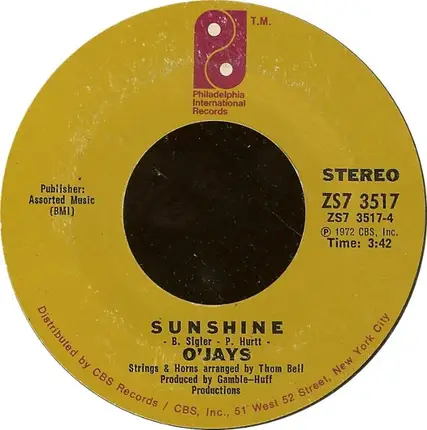 The O'Jays - Back Stabbers