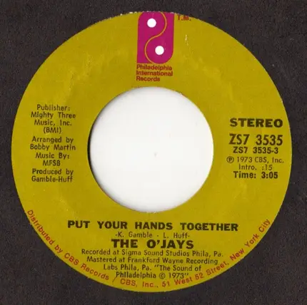 The O'Jays - Put Your Hands Together