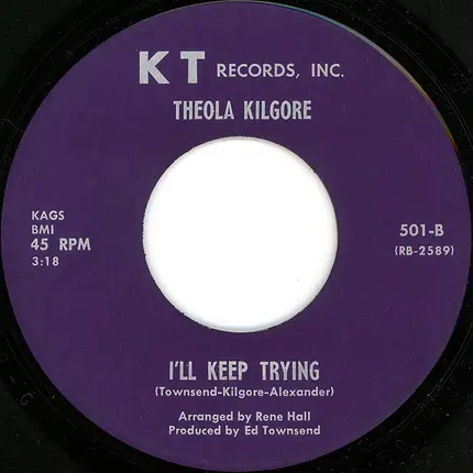 Theola Kilgore - He's Coming Back To Me / I'll Keep Trying