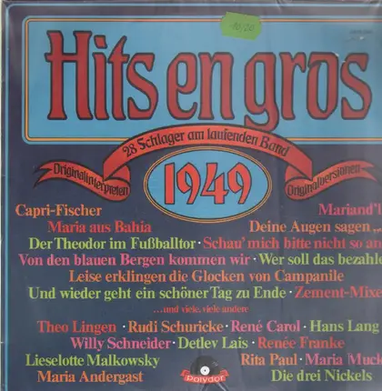 Theo Lingen, Rudi Schuricke, René Carol - Hits en gros 1949