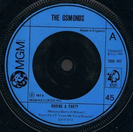 The Osmonds - Having A Party