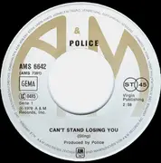 7'' - The Police - Can't Stand Losing You / Dead End Job