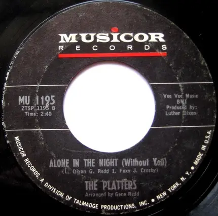 The Platters - Devri / Alone In The Night (Without You)