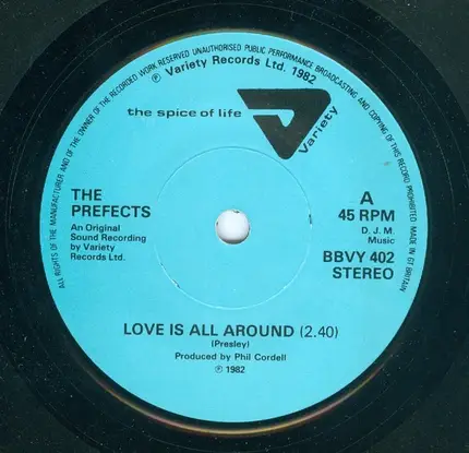 The Prefects - Love Is All Around