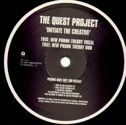 The Quest Project - Initiate The Creative (New Phunk Theory Remixes)