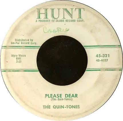 The Quin-Tones - Down The Aisle Of Love / Please Dear