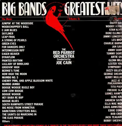 The Red Parrot Orchestra Conducted By Joe Cain - Big Bands Greatest Hits