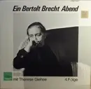 LP - Therese Giehse - Ein Bertolt Brecht Abend Mit Therese Giehse - 4. Folge