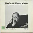 LP - Therese Giehse - Ein Bertolt Brecht Abend Mit Therese Giehse 1. Folge