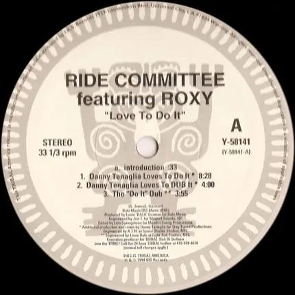 The Ride Committee Featuring Roxy - Love To Do It