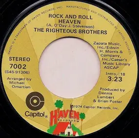 The Righteous Brothers - Rock And Roll Heaven