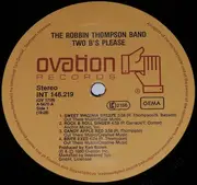 LP - The Robbin Thompson Band - Two 'B's' Please
