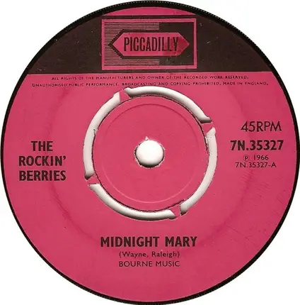 The Rockin' Berries - Midnight Mary / Money Grows On Trees