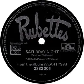 Rubettes - Saturday Night