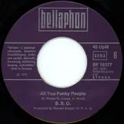 7'' - The S.S.O. Orchestra - Tonight's The Night / All You Funky People