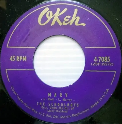 The Schoolboys - Mary