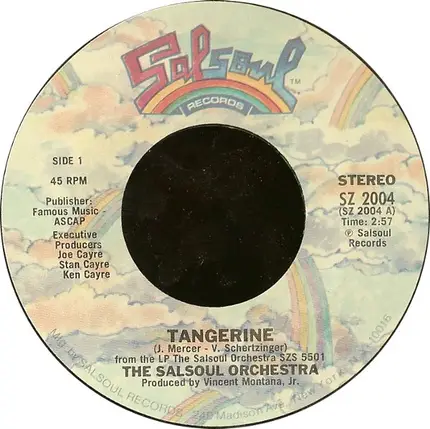 The Salsoul Orchestra - Tangerine / Salsoul Hustle