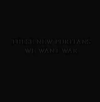 These New Puritans - We Want War