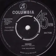 7'' - The Shadows - Shindig