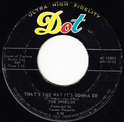 The Shields - You Cheated / That's The Way It's Gonna Be