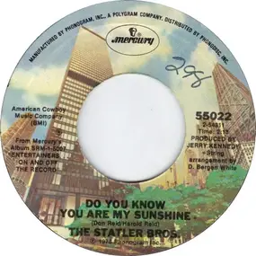 The Statler Brothers - Do You Know You Are My Sunshine