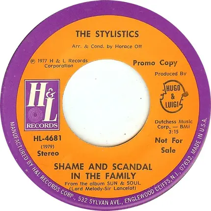 The Stylistics - Shame And Scandal In The Family