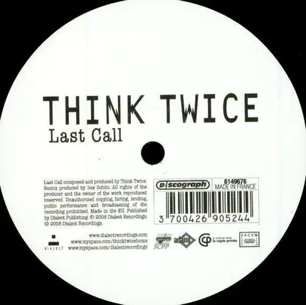Think Twice - Last Call (Sex Schon RMX)