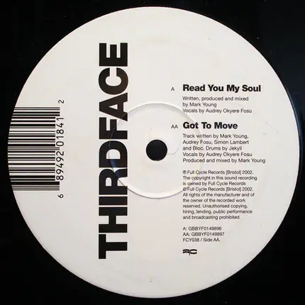 Third Face - Read You My Soul / Got To Move