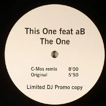 This One Feat. Ab - The One (C-Mos Remix)