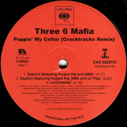 Three 6 Mafia - Poppin' My Collar (Cracktracks Remix)