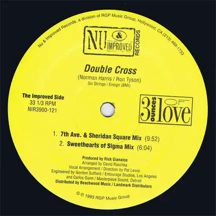 3 Ounces Of Love - Double Cross / True Believer