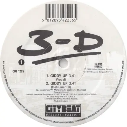 Three Times Dope - Giddy Up / Once More (You Hear The Dope Stuff)