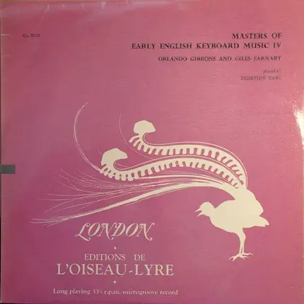 Thurston Dart - Masters Of Early English Keyboard Music IV