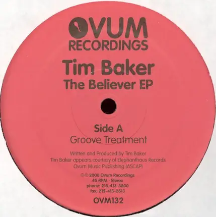 Tim Baker - The Believer EP