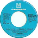 7inch Vinyl Single - Tim Davis - Baby Won't You Come Out Tonight