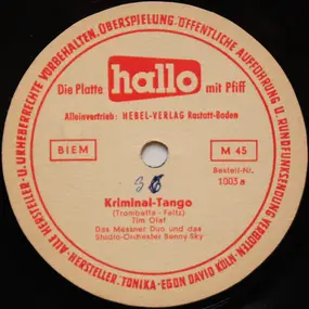 Tim Olaf - Kriminal-Tango / Billy Hill