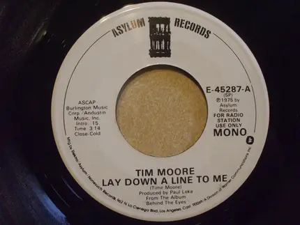 Tim Moore - Lay Down A Line To Me