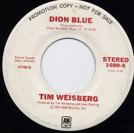 Tim Weisberg - Dion Blue