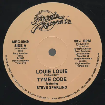Timecode - Louie Louie