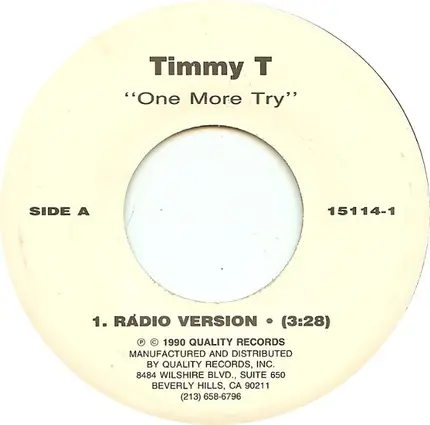 Timmy T - One More Try