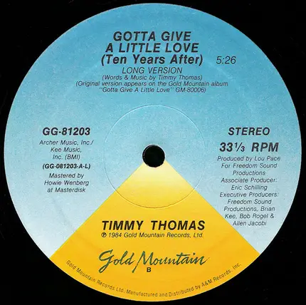 Timmy Thomas - Gotta Give A Little Love (Ten Years After)