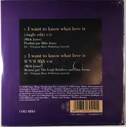 CD Single - Tina Arena - I Want To Know What Love Is - Cardboard Sleeve