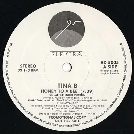 Tina B - Honey To A Bee (Remix)