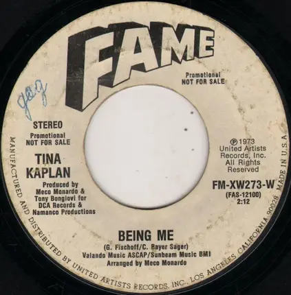 Tina Kaplan - Being Me