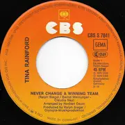 7inch Vinyl Single - Tina Rainford - Never Change A Winning Team