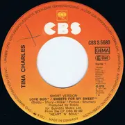 7'' - Tina Charles - Love Bug / Sweets For My Sweet