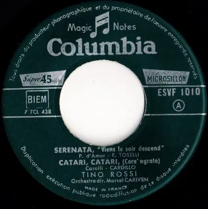 Tino Rossi - Catari, Catari