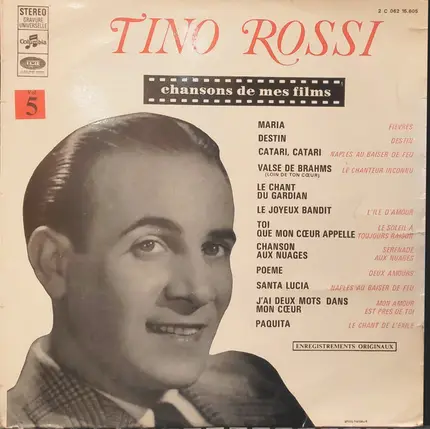 Tino Rossi - Chansons De Mes Films