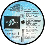 LP - Tino Rossi - Les Plus Belles Chansons Des Années 30
